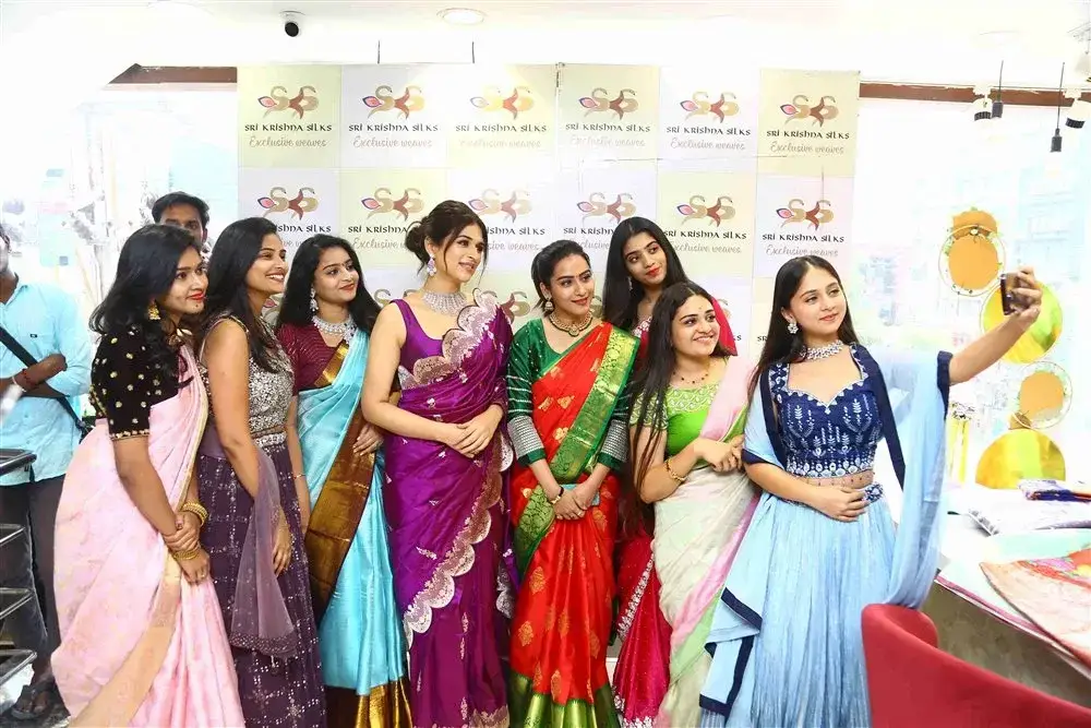 Actress Shraddha Das launches Sri Krishna Silks Showroom